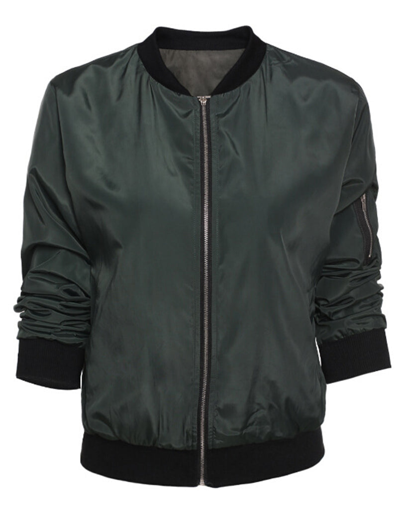 Zip-Up Bomber Jacket