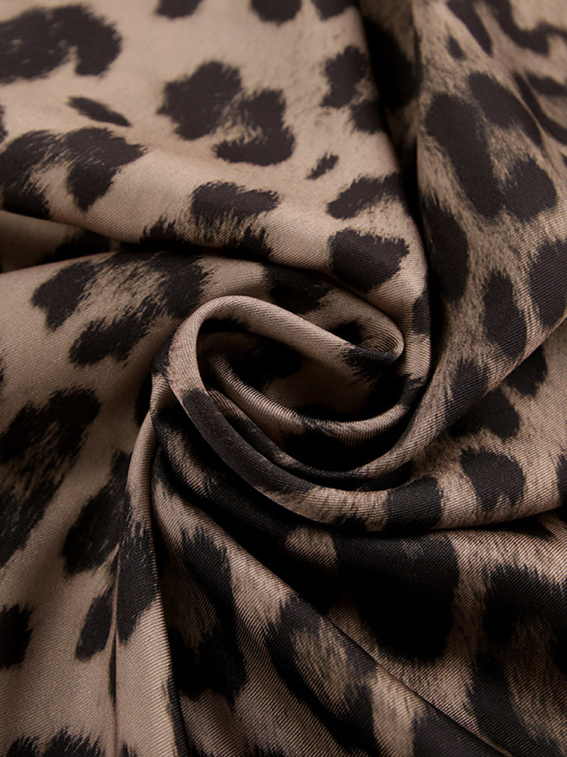 Leopard Print Maxi Skirt