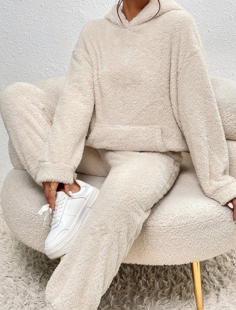 Hooded Long Sleeve Casual Pants Loungewear Set