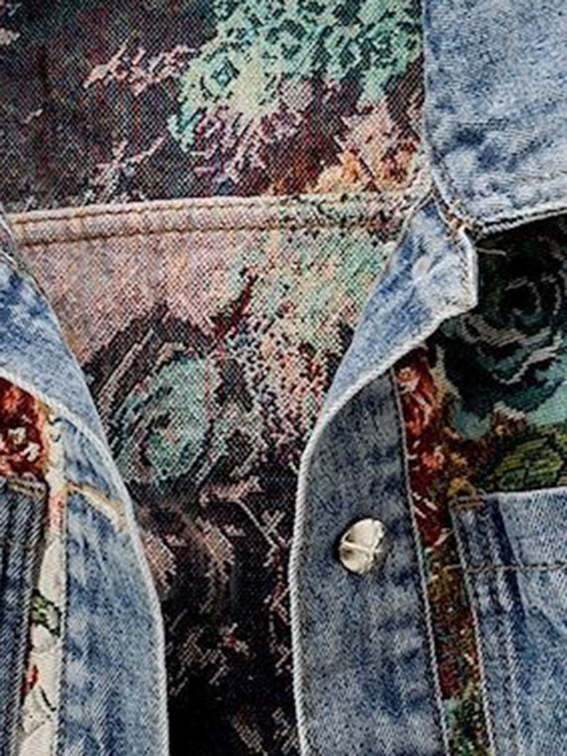 Floral Denim Jacket