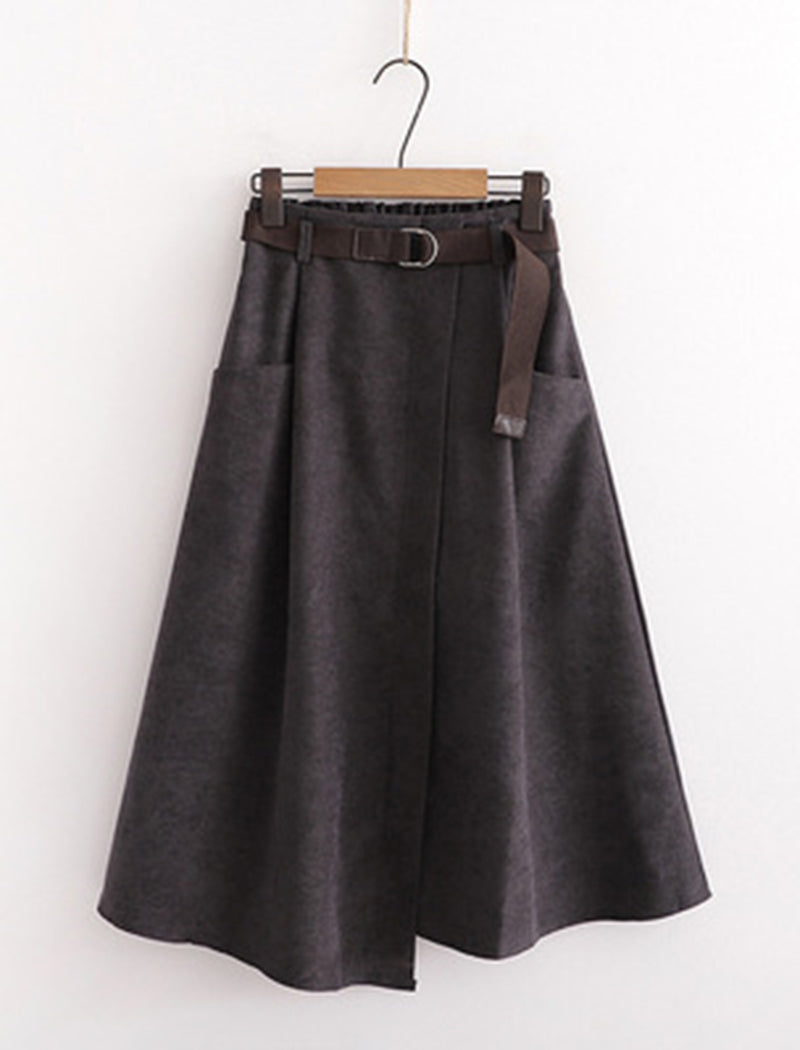 Asymmetrical Mid-Length Skirt