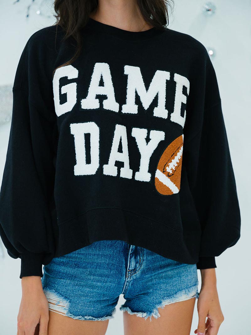 Graphic Drop-Sleeve Pullover