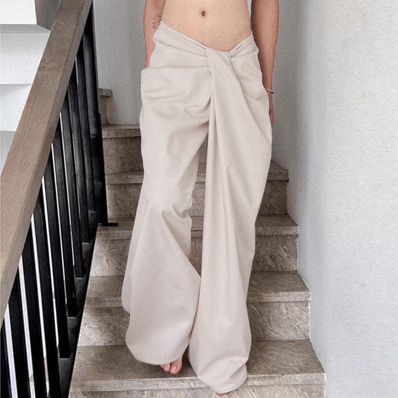 Loose-Fit Casual Wide-Leg Pants