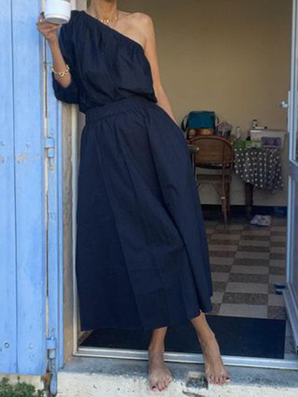 One-Shoulder Maxi Dress