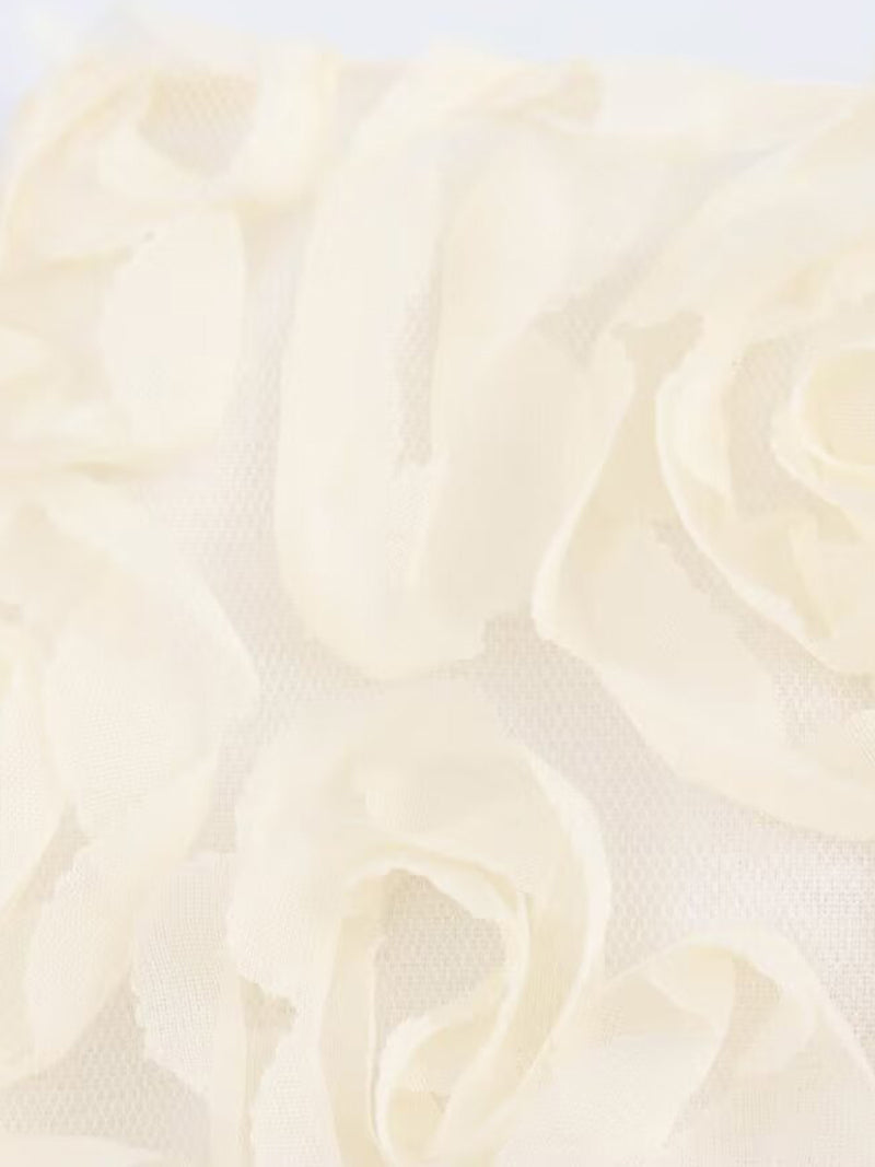 Rosette High-Waist Mini Skirt