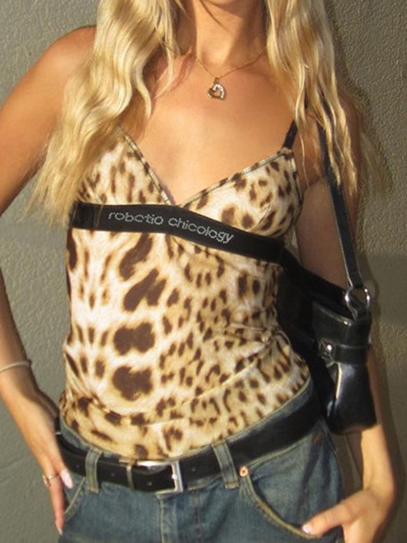 Leopard Print Crop Cami