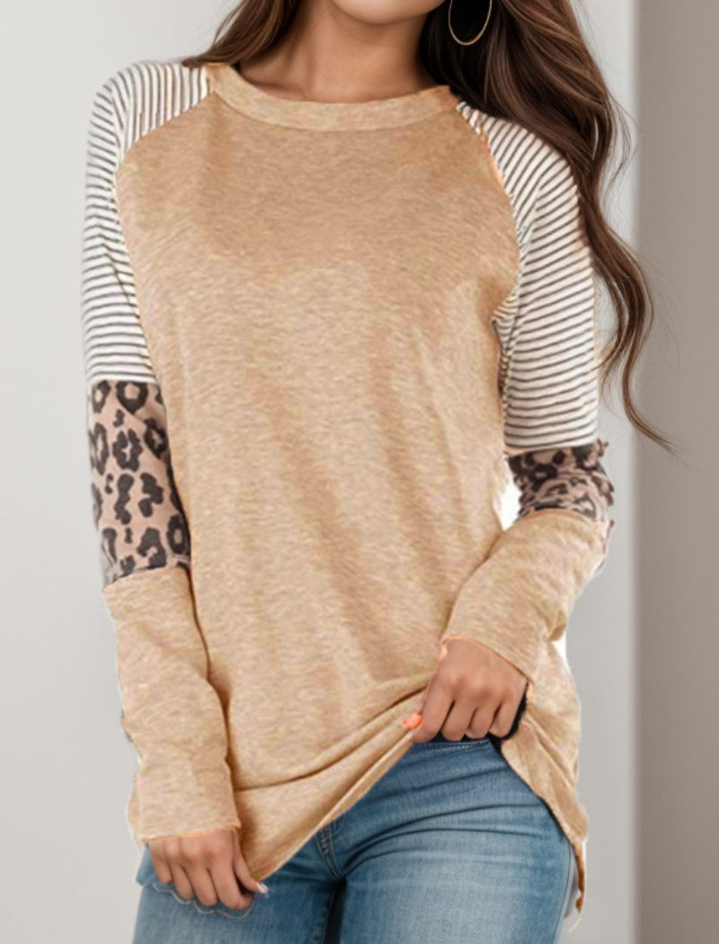 Colorblock Long Sleeve Top