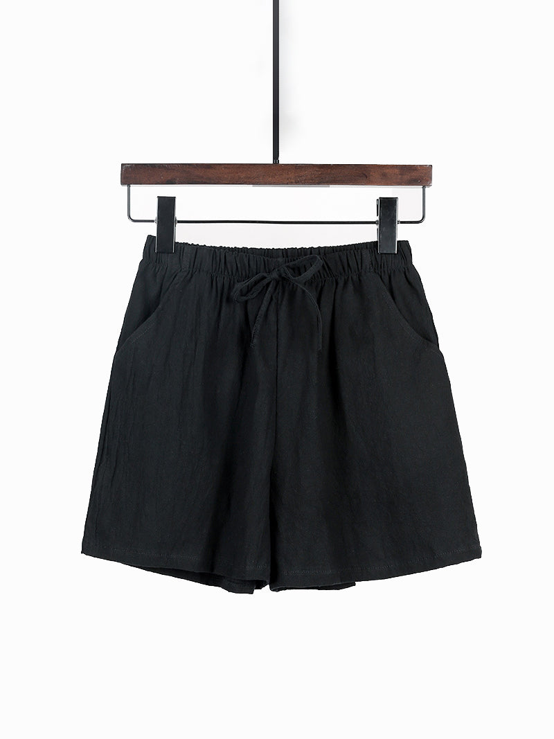 Drawstring Waist Casual Shorts