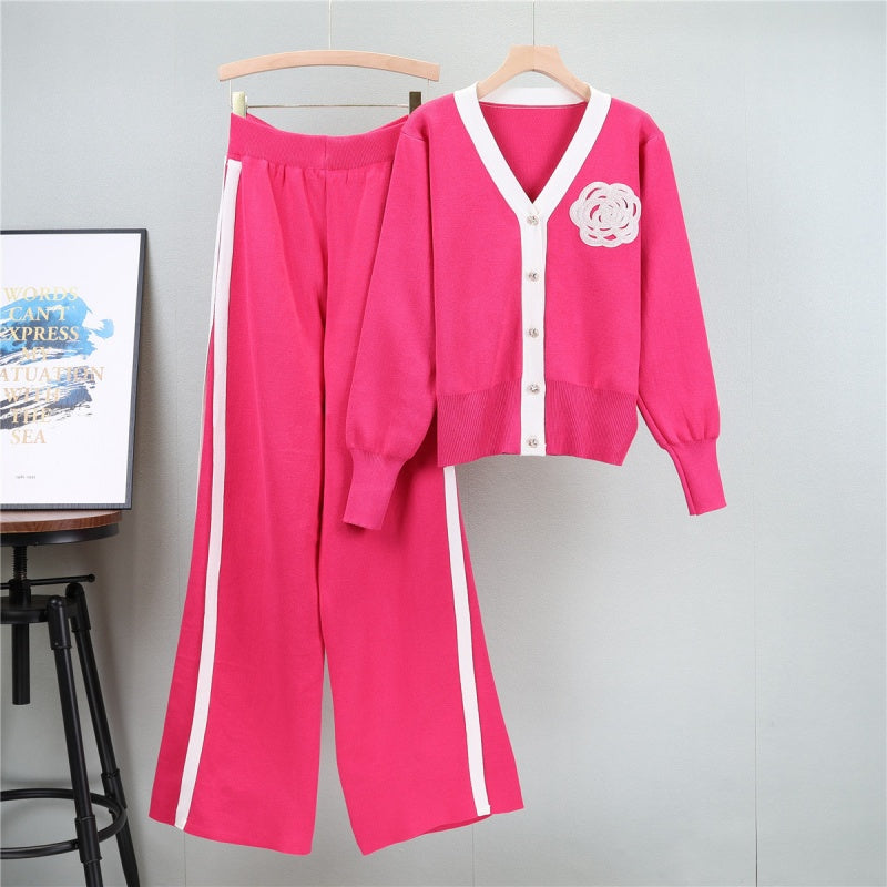 Two-Piece Striped Lounge Set