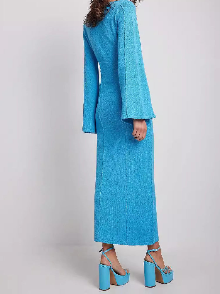 Solid Smokced Maxi Dress