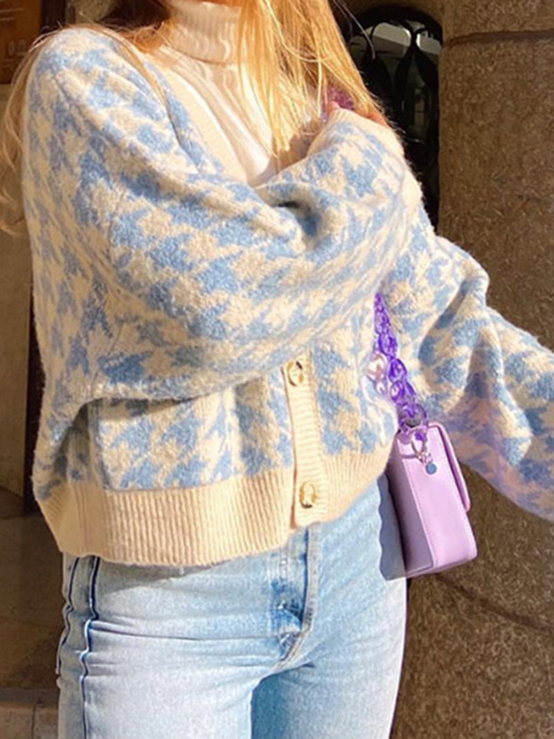 Houndstooth Cardigan