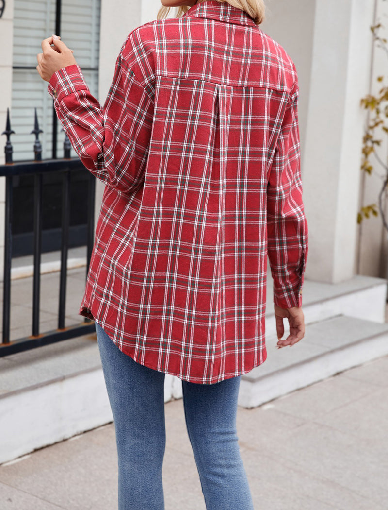 Plaid Button-Down Shirt