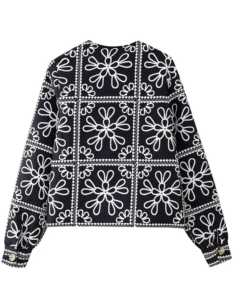 Floral Jacket and Shorts Set