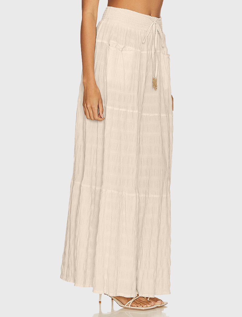 Drawstring Wide-Leg Pants