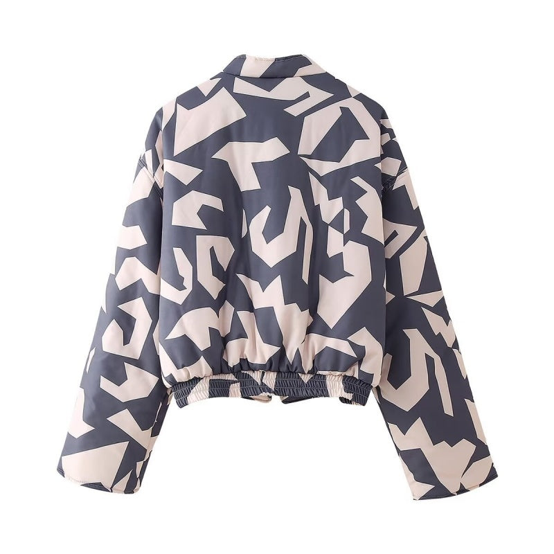 Graphic Printed Bomber Jacket