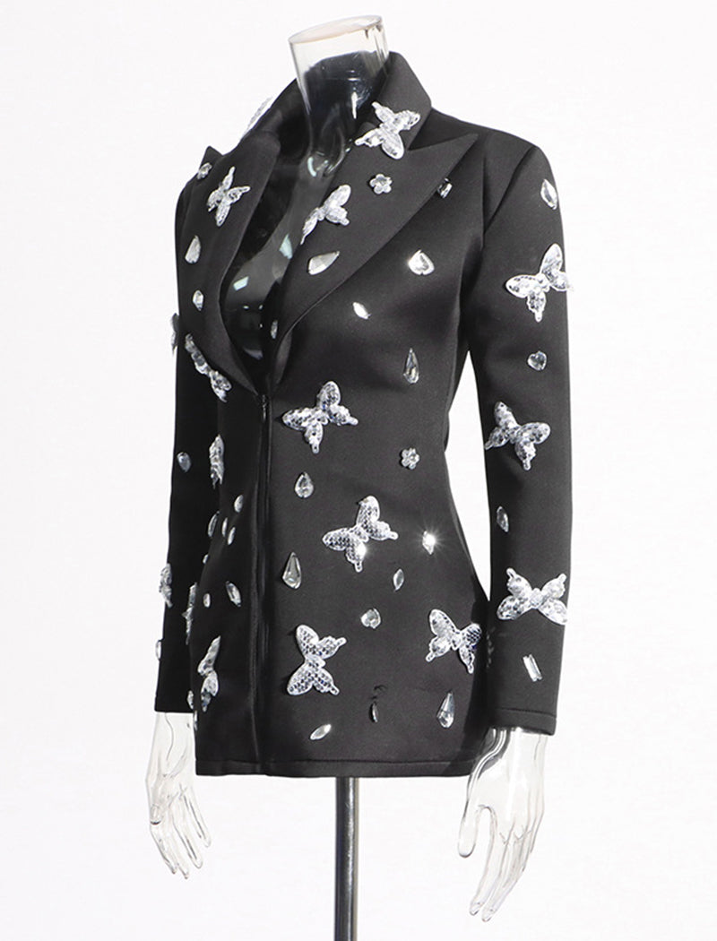 Butterfly Embellished Blazer