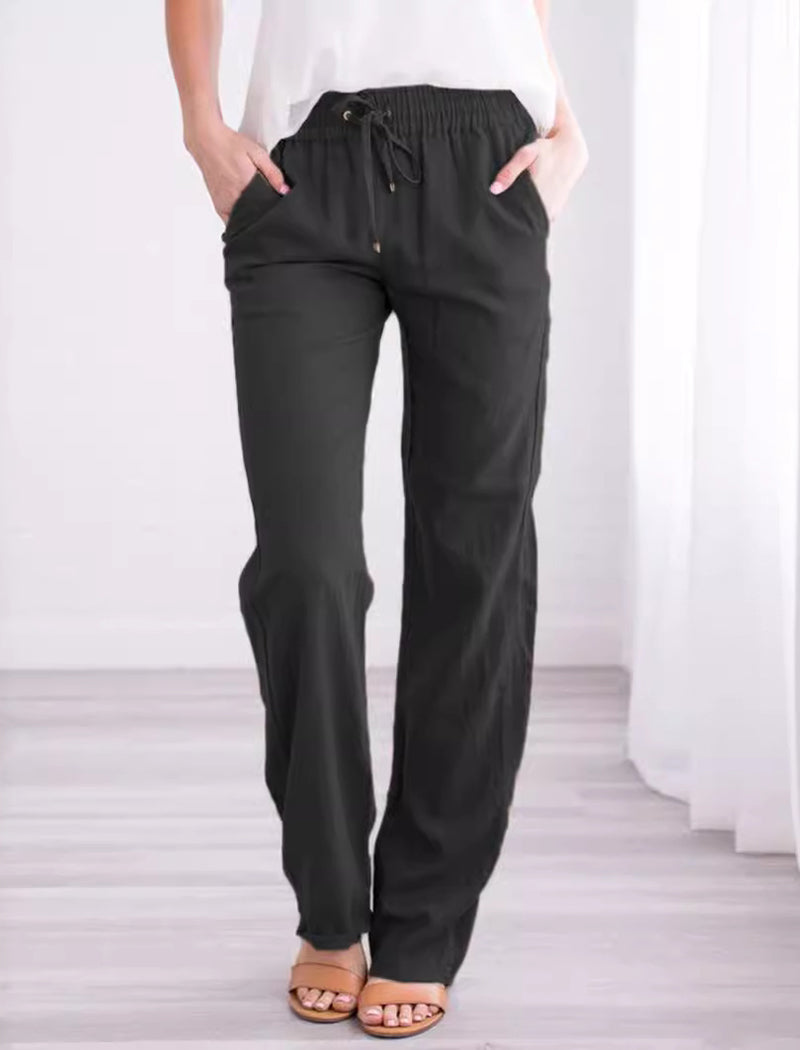 Relaxed Fit Drawstring Pants