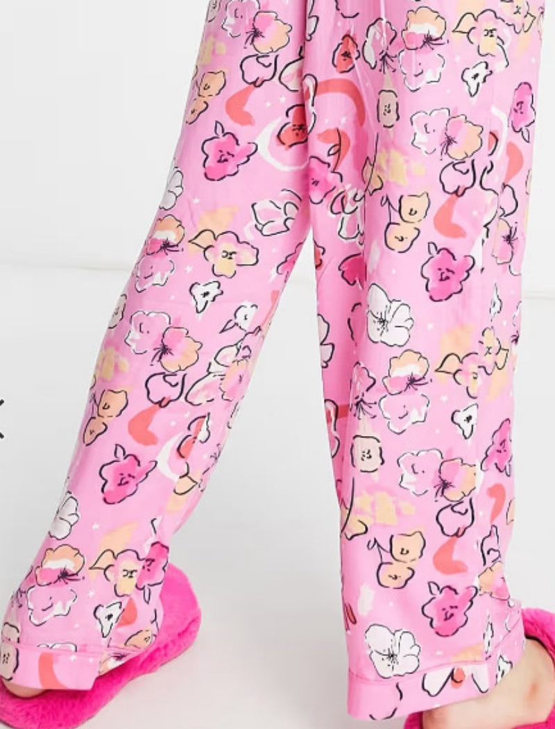 Floral Print Pajama Set