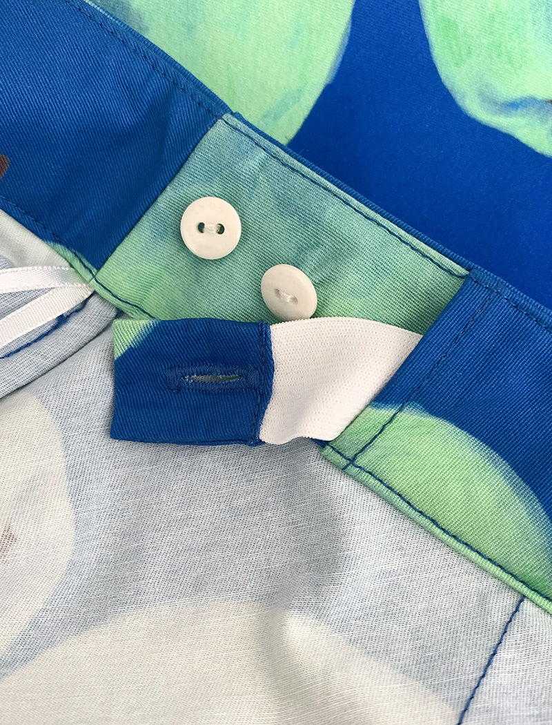 Graphic Apple Midi Skirt