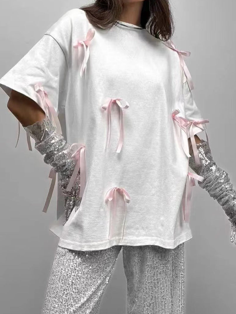 Rosette Embellished Tee