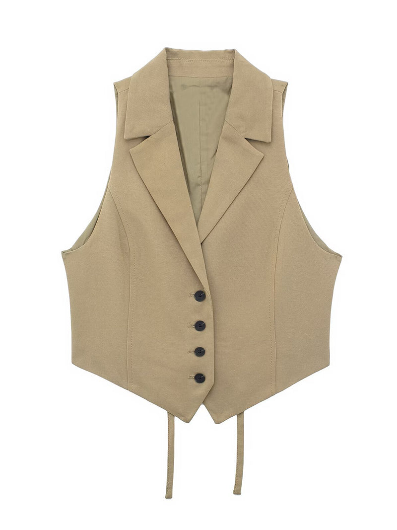 Tailored Buttoned Vest