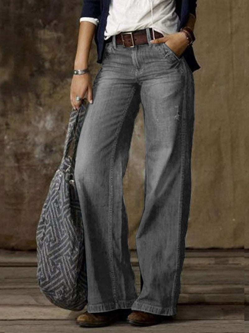 High-Rise Wide-Leg Jeans