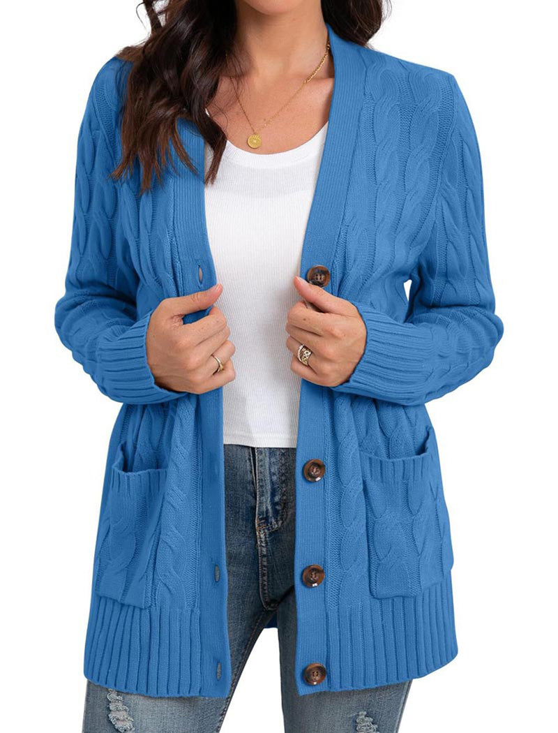 Button-Up Knit Cardigan