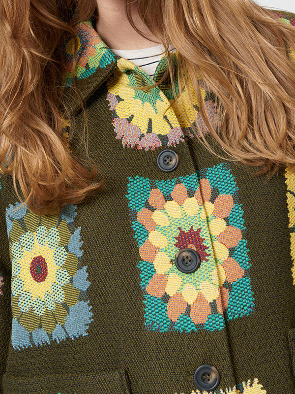 Floral Button-Up Jacket