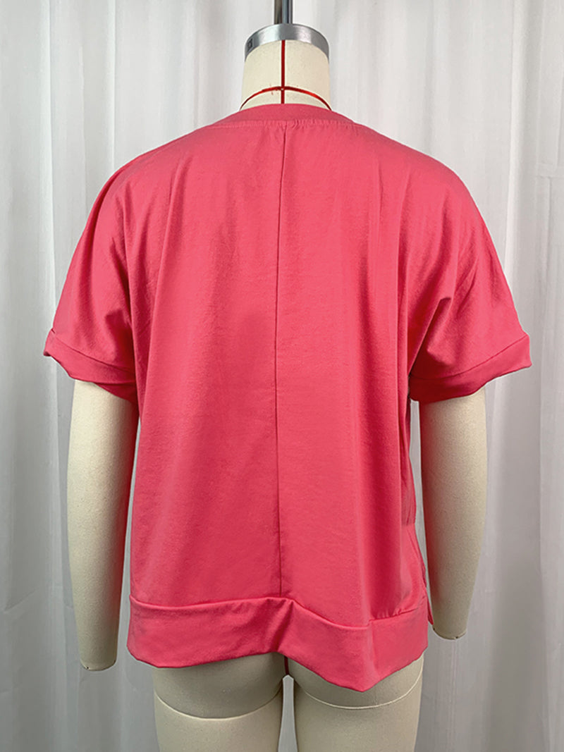 Sequin Football Graphic Tee