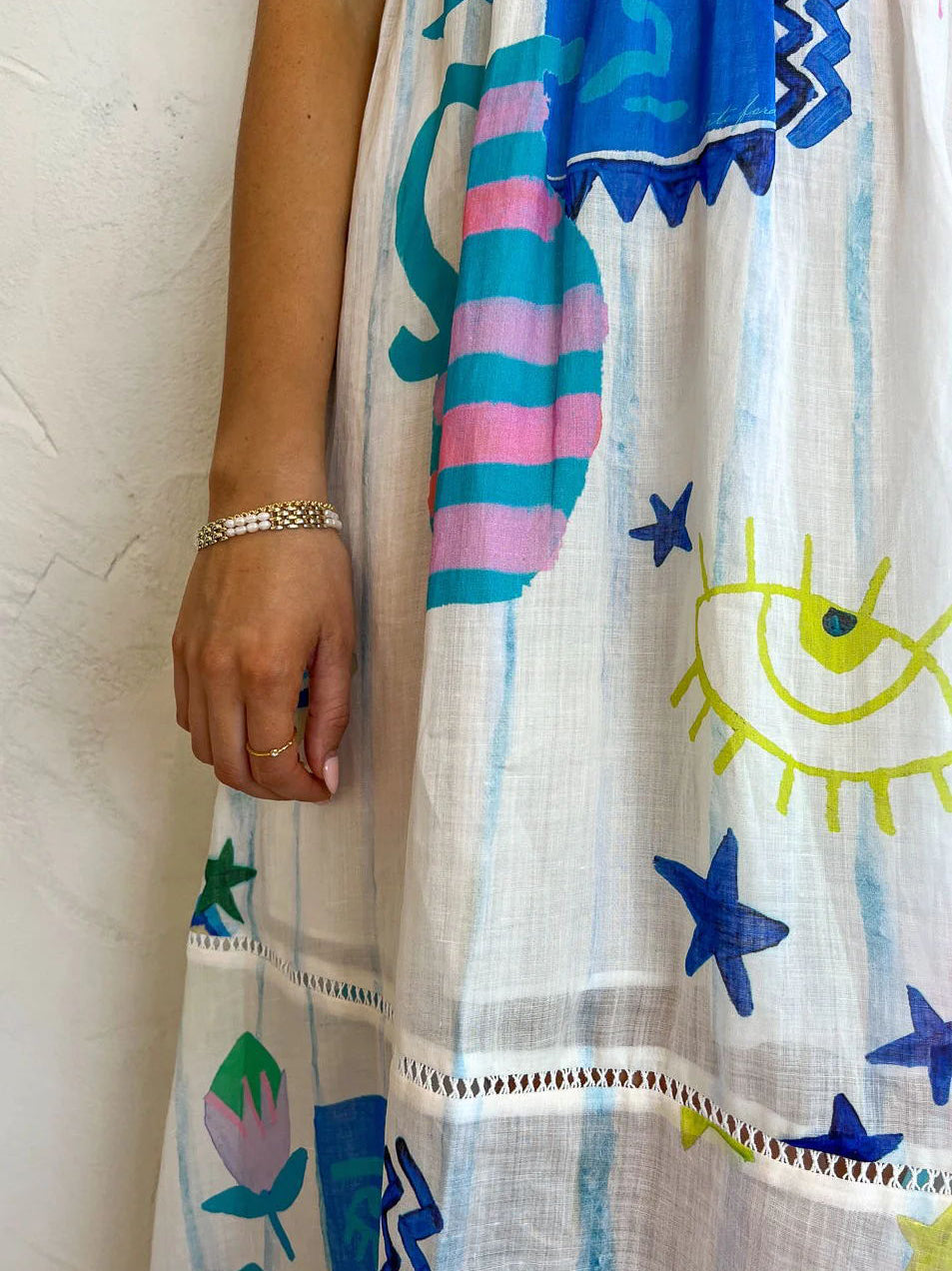 Abstract Print Maxi Dress