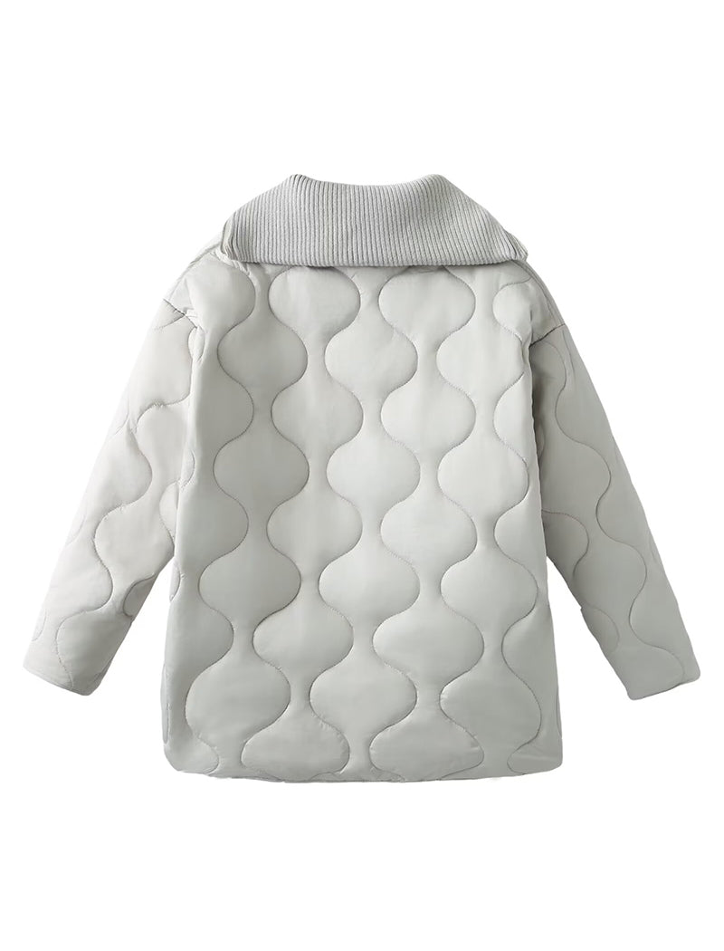 Casual Collared Oversized Jacket