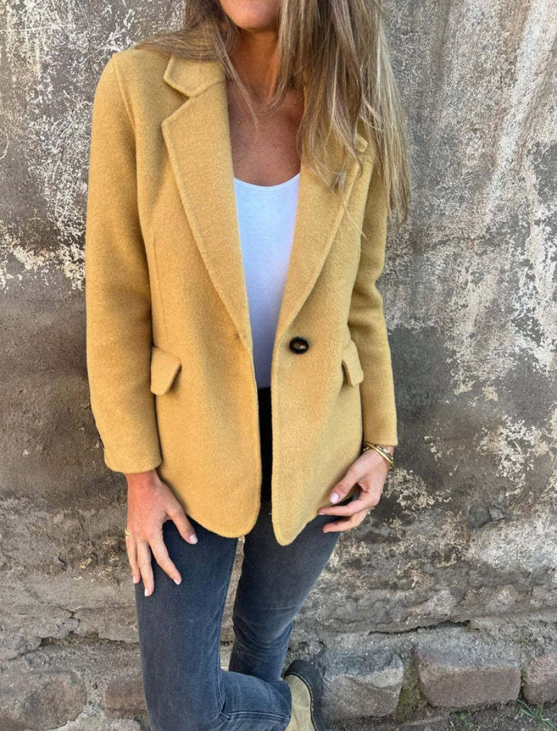 Classic Single-Button Blazer