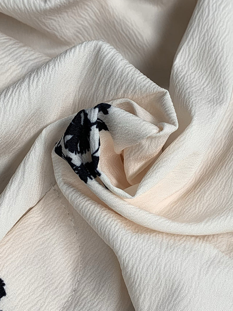 High-Waisted Graphic Print Pants