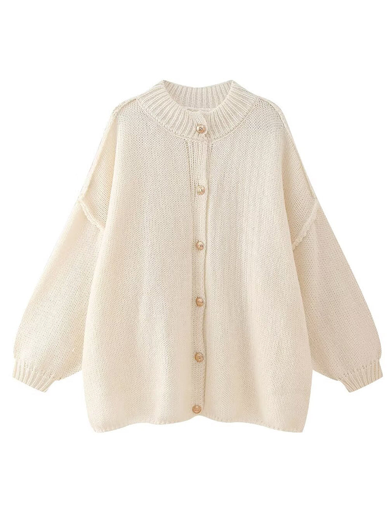 Plus Size Knit Cardigan