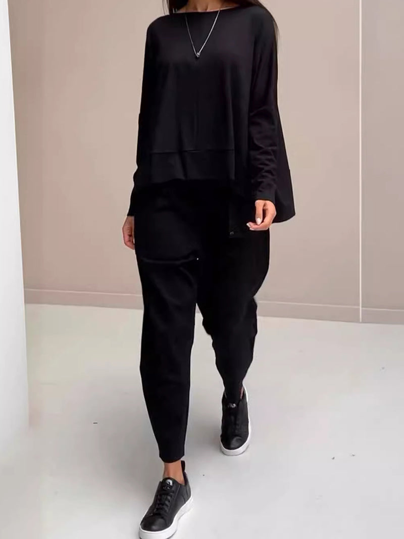 Back-Tie Top and Cargo Pants Set