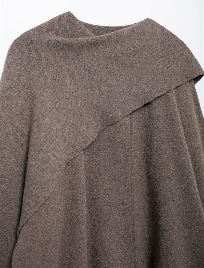 Draped Layered Poncho Top