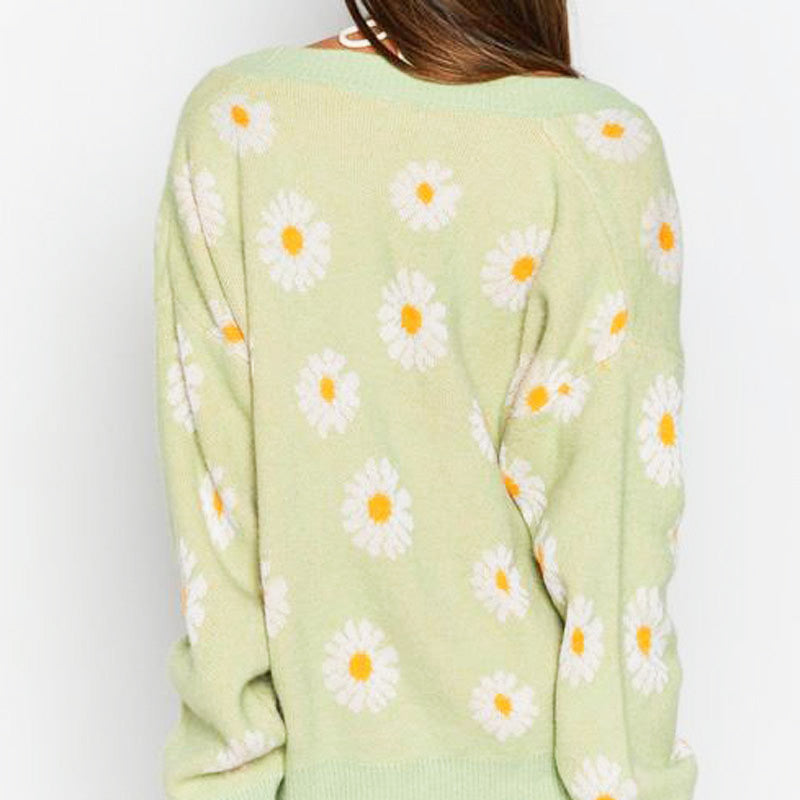 Floral Button-Up Cardigan