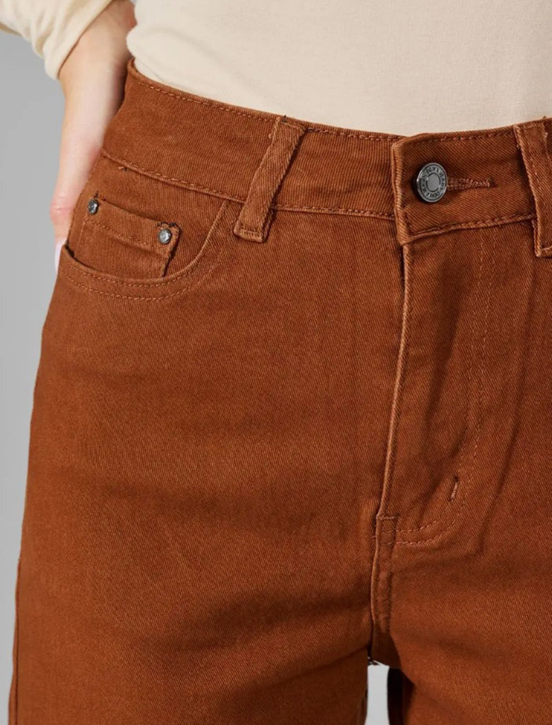 High-Rise Tapered Jeans