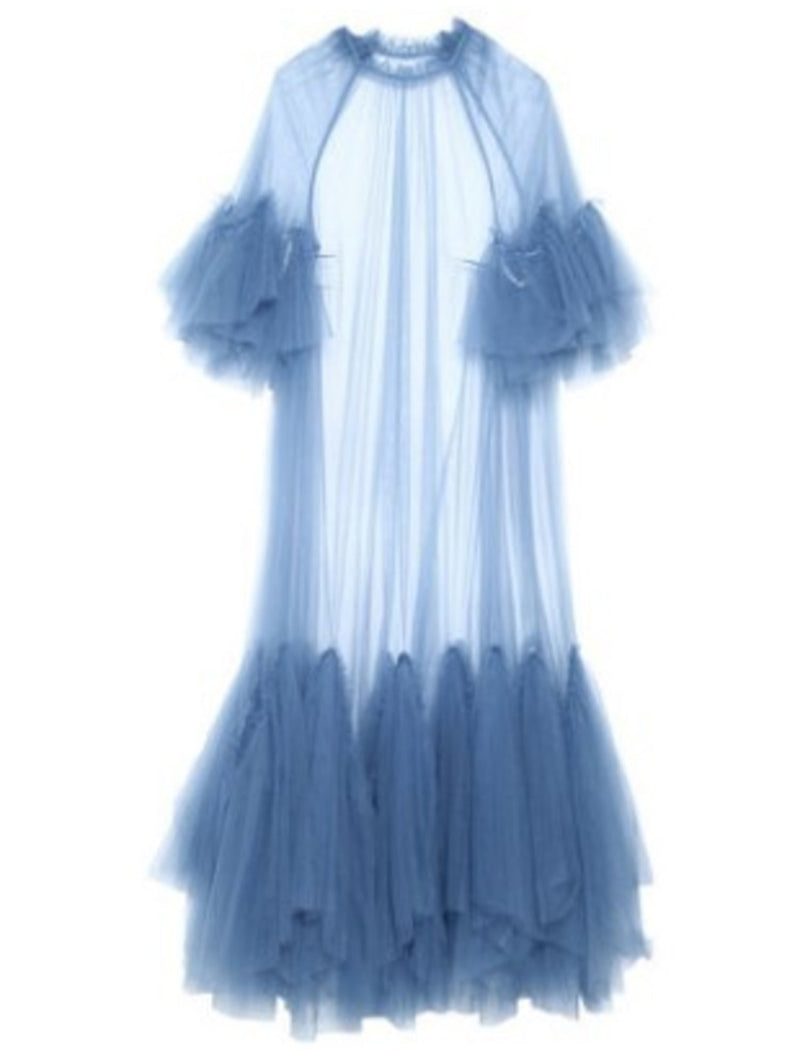 Layered Tulle Maxi Dress