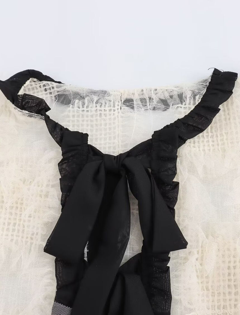 Ruffled Cropped Jacket