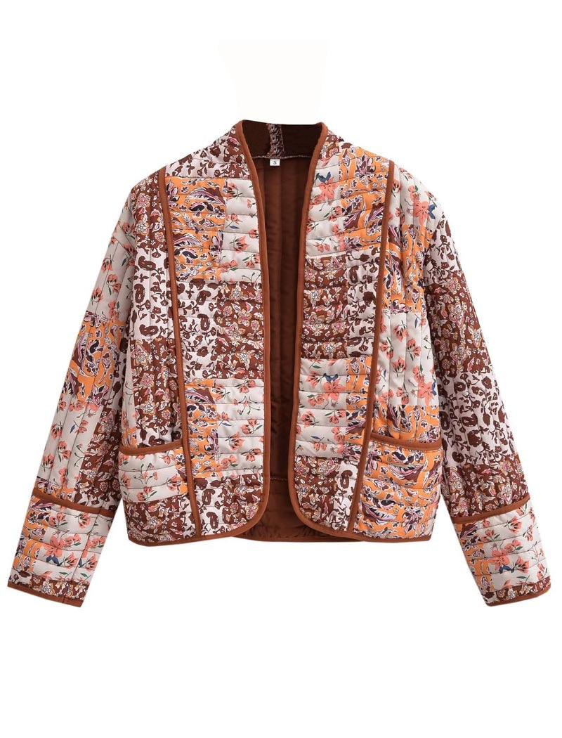 Patchwork Cropped Jacket