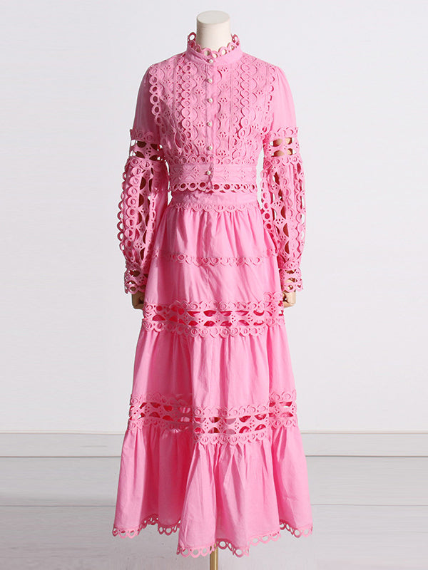 Eyelet Lace Top and Skirt Set