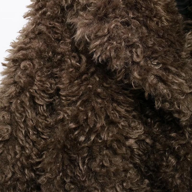 Faux Fur Coat with Relaxed Silhouette