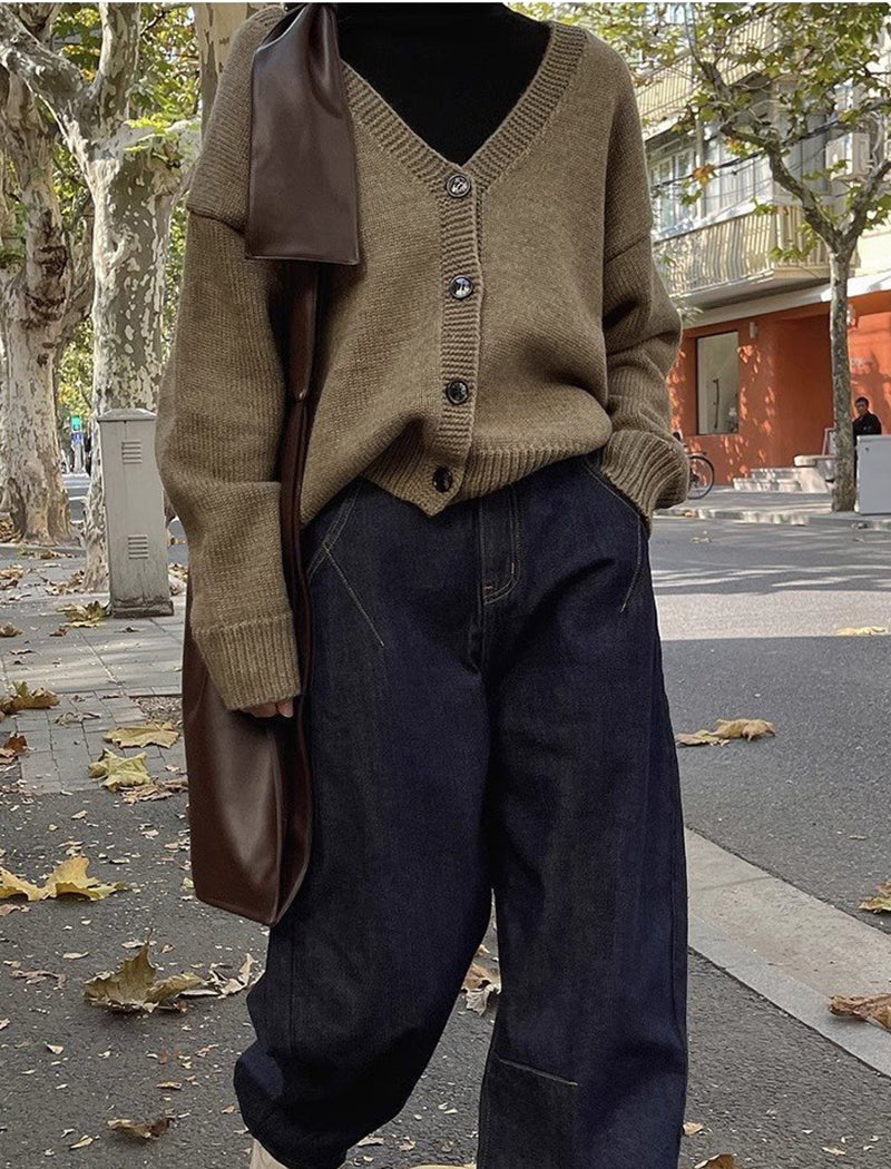 Loose-Fit Straight-Leg Denim Jeans