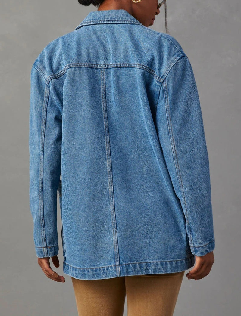 Casual Denim Blazer