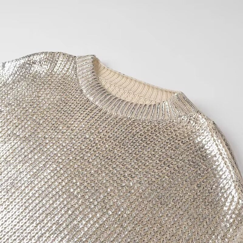Sequin Knit Sweater