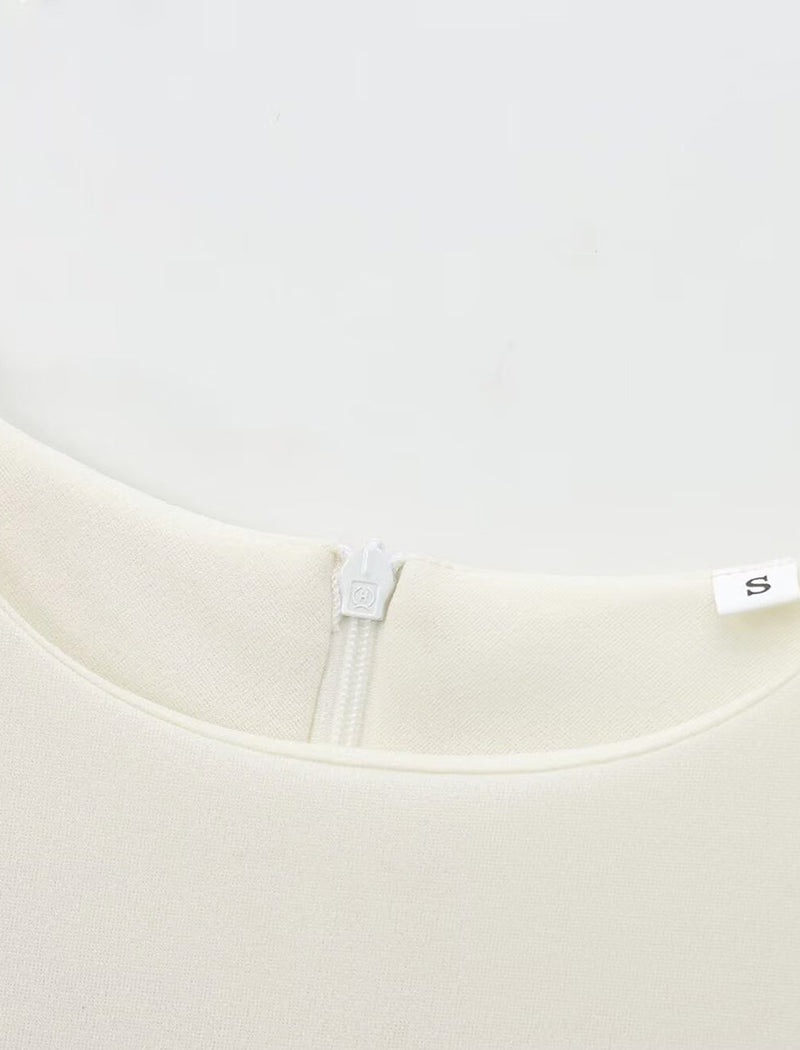 Crewneck Long Sleeve Patchwork Top