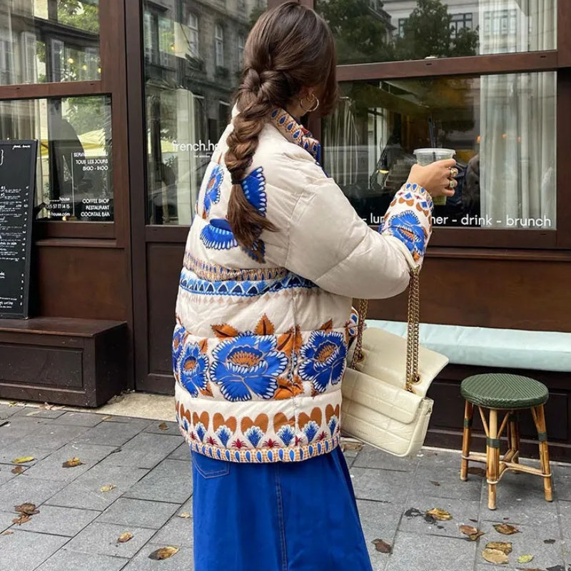 Printed Quilted Jacket