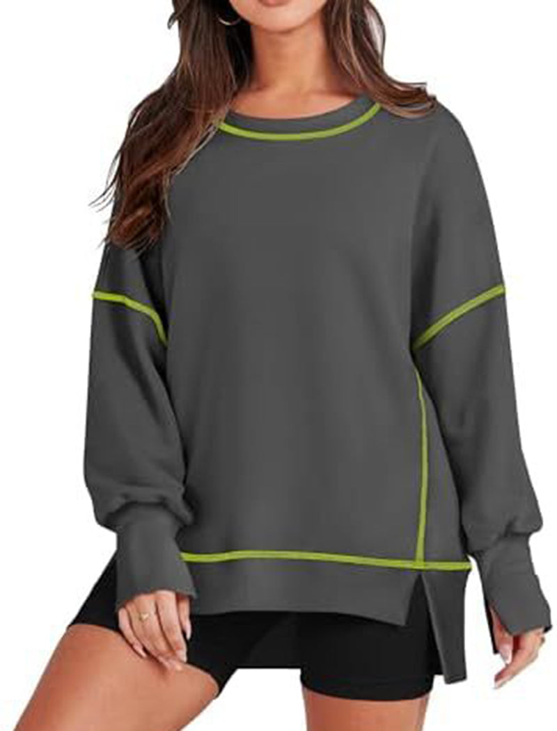 Oversized Seam-Detail Top