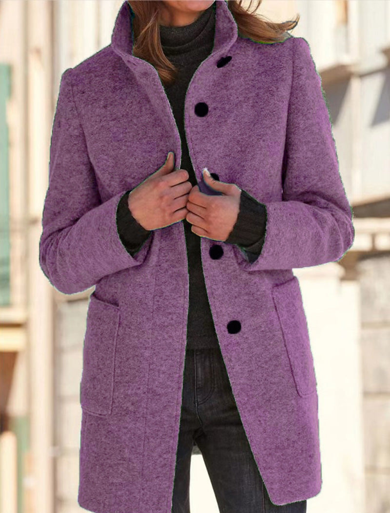 Tailored Button-Up Coat